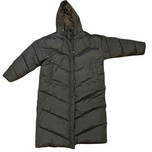 Missguided Long Chocolate Brown Winter Coat, US size 20